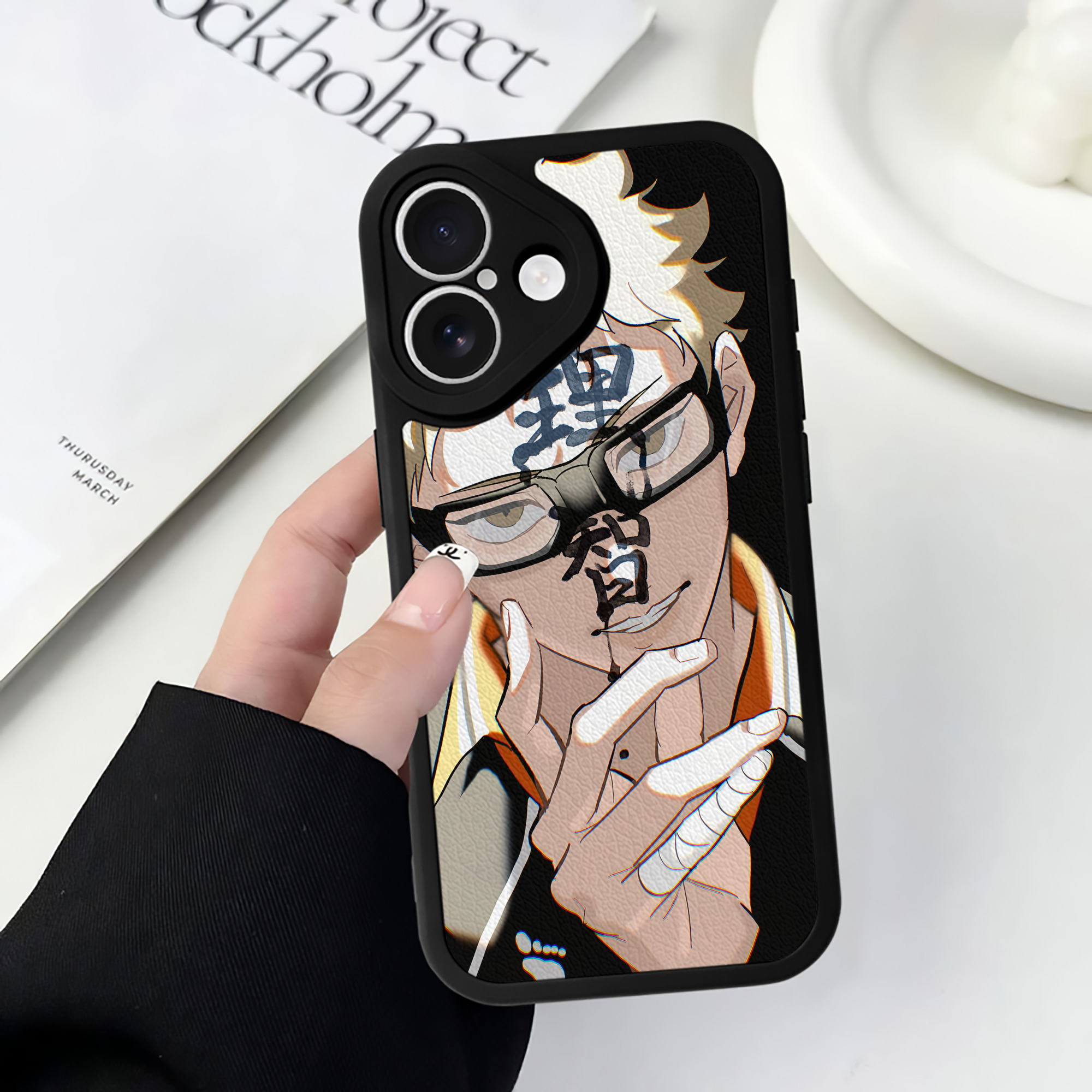 （画像用） ハイキュー!! Haikyu!! 【iPhone 16シリーズ対応】シリコンスマホケース（レザー調） 材質：シリコン